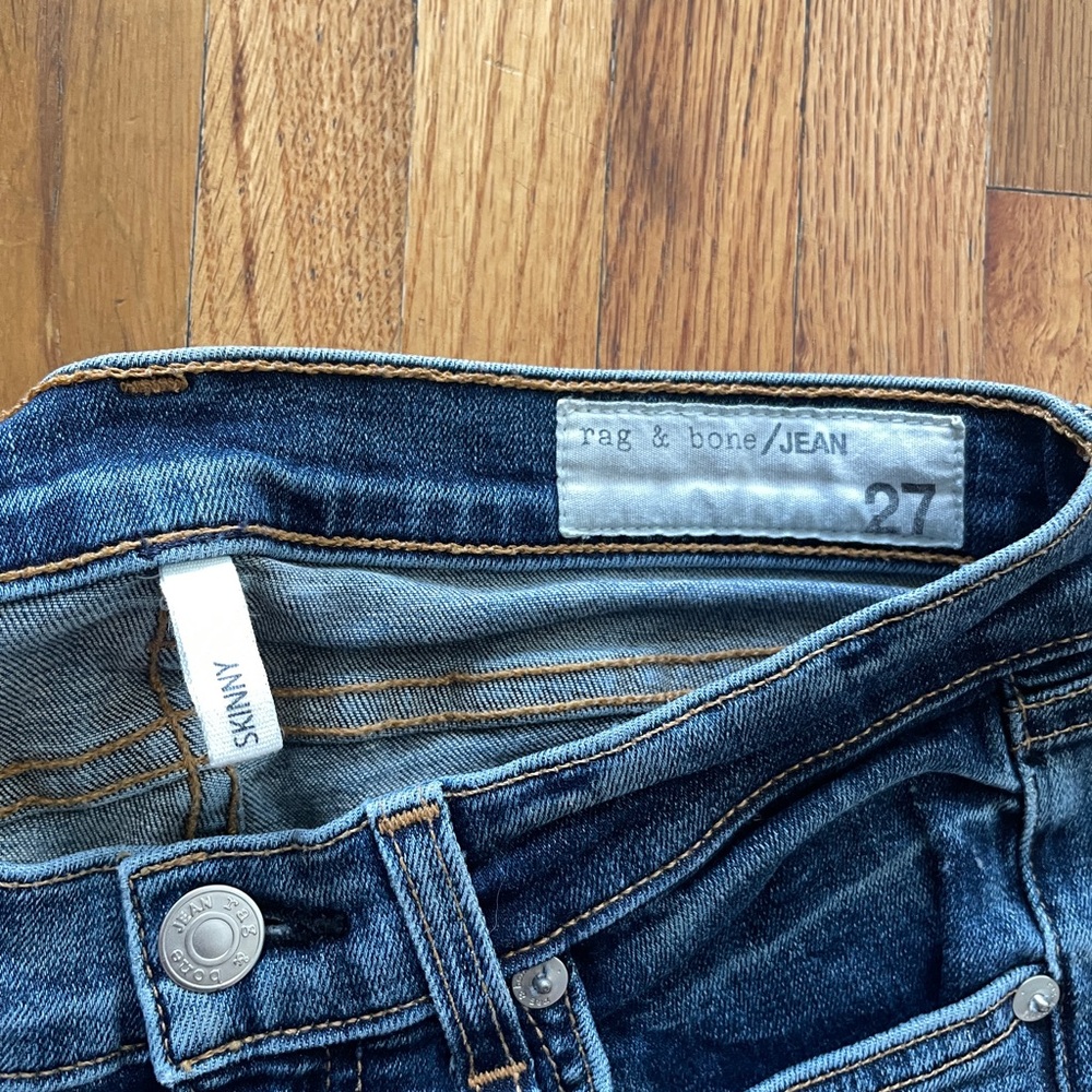 rag & bone Classic Indigo Skinny Jeans - Picture 4 of 4